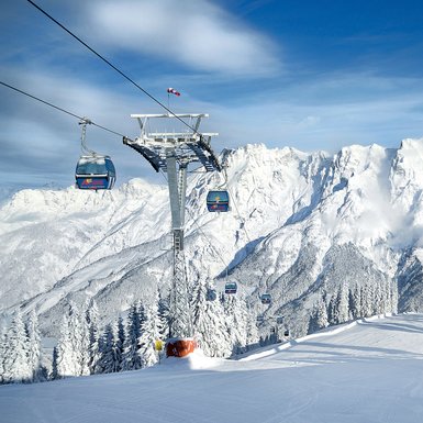 Gondelbahn im Skicircus Saalbach Hinterglemm Leogang Fieberbrunn | © saalbach.com, Mirja Geh