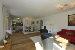 Living room with kitchen