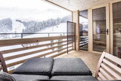 Loggia mit privater Sauna