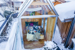 Glashaus auf der Dachterrasse