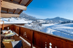 Biobauernhof Niederlehen Winteraussicht vom Balkon