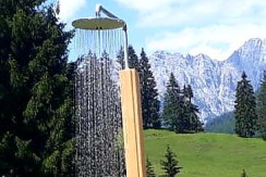 Bachdusche Ferienhof Obertenn