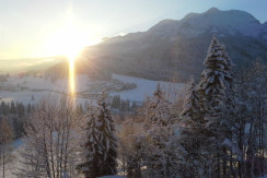 Aussicht Fewo Almrose .. Sonnenaufgang