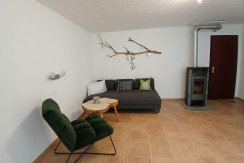 Wohnbereich mit ausziehbarer Couch