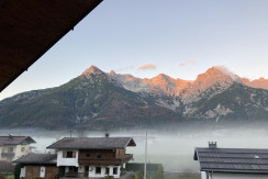 Autumn mood view of the balcony
