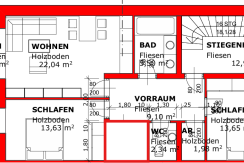 Ferienwohnung Grünbichl Grundriss