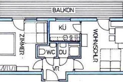 Grundriss, Ferienwohnung Spielberg