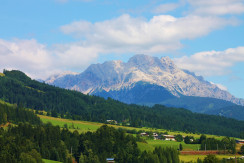 Herrlicher Ausblick auf die Leoganger Steinberge