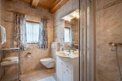 Badezimmer mit Dusche und WC