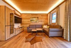 Wohnzimmer Ferienwohnung Steinplatte