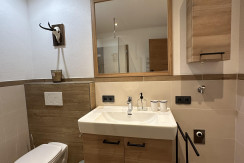 Badezimmer mit Dusche + WC