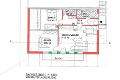 Grundriss der Wohnung